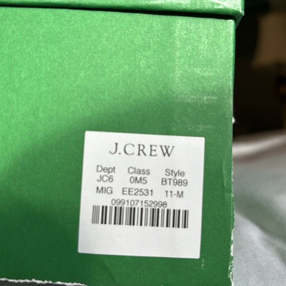 J Crew Metallic/Suede/ivory Sneakers New in Box size 11 - Picture 9 of 9